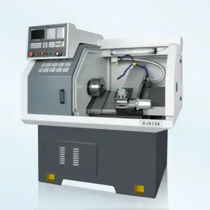 Máquina de torno de metal cnc SJ-6130, venta directa de fábrica, Portabrocas de 4 mordazas, 7,5 kW