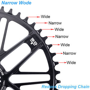 BUCKLOS 48-32T 50T plateaux route gravier vélo pédalier pour pédalier à montage direct 8-11 vitesses étroit large anneau de chaîne - Product Image 3