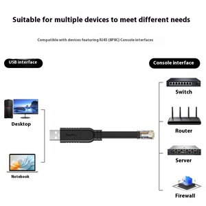 USB to Console Debugging Line Router Switch 6-foot for Laptop <strong>Computer</strong> Configuration USB to RJ45 Serial Line RJ45 Connector - Product Image 4