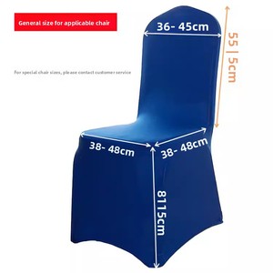 Funda de Silla de Poliéster Elástica y Gruesa para Hotel, Universal para Banquetes y Bodas, Taburetes de Restaurante y <span class=keywords><strong>Sillas</strong></span> de Comedor, 45x45x95cm - Product Image 4