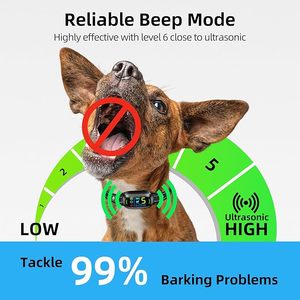 Ошейник для собак с защитой от коры автоматический, перезаряжаемый, 3 режима - Product Image 4