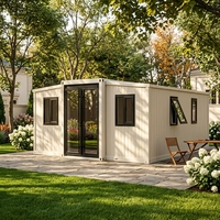 Villa de luxe prête à l'emploi, maison modulaire préfabriquée de 20 pieds ou 40 pieds, facile à installer, maison conteneur