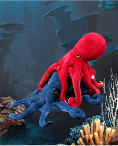 Bestseller CPC: Peluche Gigante di <span class=keywords><strong>Polpo</strong></span> Morbido e Realistico, 45cm 85cm 120cm, Rosso e <span class=keywords><strong>Blu</strong></span>, Cuscino Giocattolo Animale Marino in Cotone PP - Product Image 3