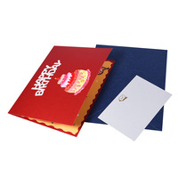 Nouveau Creative 3d Pop-Up Carte-Cadeau Gâteau Aux Fraises Cartes D'anniversaire Invitation 3d Carte De Voeux Avec Enveloppe