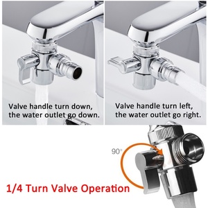 Male 24MM Brass Quick Connector Nozzle, Bathroom Shut off Diverter Valve Faucet <b>Adapter</b> Aerator <b>Switch</b> - Product Image 6