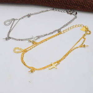 Bracelet exquis en argent S925 à 3 perles pour femmes, accessoires de bijoux en perles DIY, perle fantaisie Duo 531 - Product Image 1