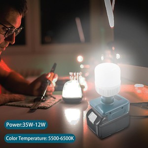 ไฟฉุกเฉิน LED สำหรับภายนอกอาคาร PICUS รุ่น PICUS48466 รับประกัน 3 ปี ใช้ได้กับแบตเตอรี่ลิเธียม 18-20V ของหลายยี่ห้อ สำหรับใช้ในครัวเรือน - Product Image 4