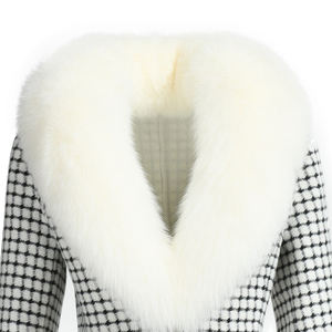 सर्दियों में छोटे आकस्मिक पर्यावरण के अनुकूल सांस लेने योग्य दो-टुकड़ा कश्मीरी सेट वास्तविक लोमड़ी के साथ आरामदायक दो-टुकड़ा कश्मीरी सेट - Product Image 4