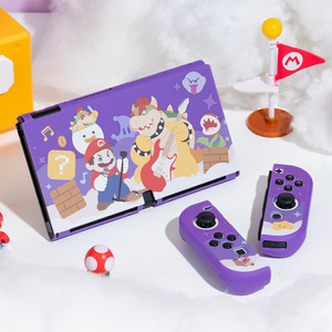 สินค้าใหม่ Nin Tendo SWITCH เคสคอนโซลเกมพีซีแบบแยกฝาครอบแข็งอุปกรณ์เล่นเกมธีมซูเปอร์มาริโอ - Product Image 1