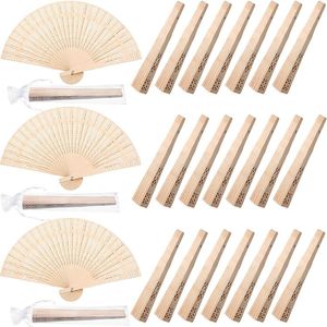 Abanico de Mano de Madera Personalizado con Texto para Recuerdos de Boda, Regalos al por Mayor para Fiestas - Product Image 1