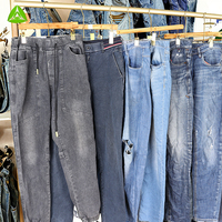 Venta al por Mayor de Jeans de Segunda Mano para Hombre a Bajo Precio en Lotes de Liquidación de Stock de Ropa Usada, MOQ 45kg