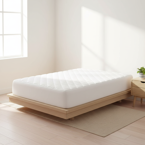 แผ่นรองกันเปื้อนแบบเย็บติดกัน ป้องกันสารก่อภูมิแพ้ หนา 3 นิ้ว ขนาดเตียงคู่ สีขาว - Product Image 2