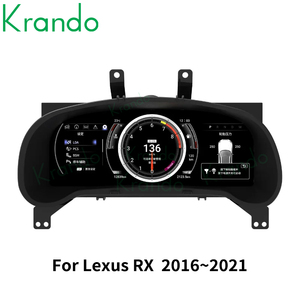 Krando 12.3inch kỹ thuật số xe Bảng điều khiển công cụ cụm Đồng hồ tốc độ màn hình cho Lexus <span class=keywords><strong>RX</strong></span> 2016 ~ 2021 Linux hệ thống buồng lái - Product Image 3