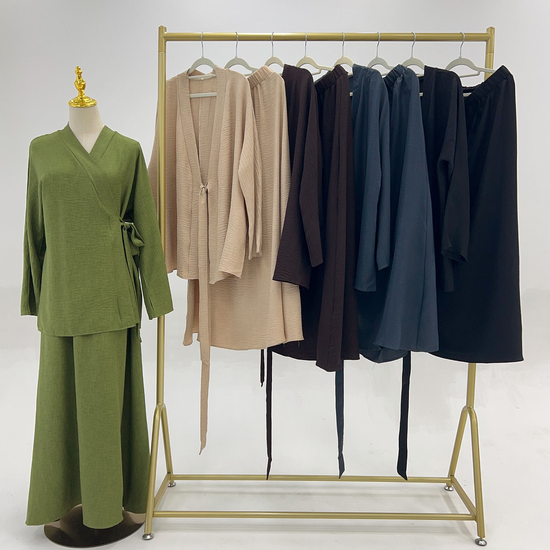 Deals Plain Open Abaya Luxurious Satin Material