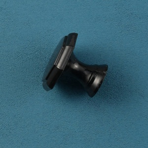 <strong>Black</strong> Plastic Single-Hole Cabinet <strong>Drawer</strong> Pull Handle <strong>Modern</strong> Minimalist for Kitchen Bedroom Bathroom Wardrobe Dresser Cupboard - Product Image 3