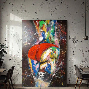 Personalizado impreso moderno Sexy desnudo femenino glúteos Graffiti retrato abstracto pared arte póster dormitorio decorativo lienzo al óleo - Product Image 4