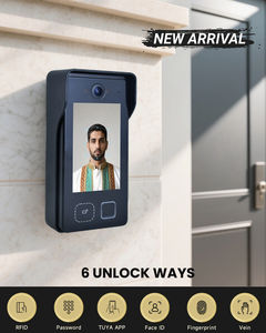 กริ่งประตูอัจฉริยะ Hiwink 2MP พร้อมระบบจดจำใบหน้าและเส้นเลือดใต้ผิวหนัง กันน้ำ รองรับเสียงสองทาง ปรับแต่งโลโก้ได้ ใช้พลังงานจากแบตเตอรี่ โซลูชั่นไร้สาย - Product Image 1