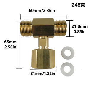 Regulador de CO2 W21.8-14, Adaptador de Tanque de Acuario, Convertidor, Conector en T Transfronterizo para Tanque de CO2 - Product Image 5