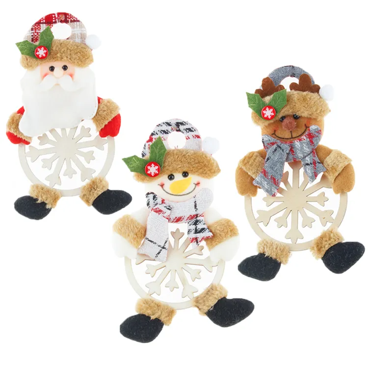 2021 Good quality promotional fashion wooden christmas ornaments super quality ornaments