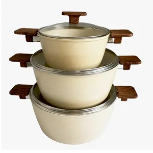 high quality non stick cookware set Aluminium cooking pot set non-stick cookware For Cooking Induction Kitchen ware