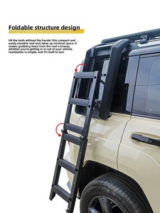 Plateforme de chargement pour coffre, <span class=keywords><strong>porte</strong></span>-bagages <span class=keywords><strong>arrière</strong></span> en alliage d'aluminium, capacité de charge de 100 kg pour Dongfeng MHERO II M817 4x4 tout-terrain - Product Image 4