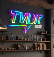 Enseigne néon moderne personnalisée RGB LED pour la décoration de la maison, du bar, du café, du restaurant, enseigne néon en PVC acrylique, logo, nom, marché américain et européen