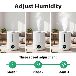 Humidificateurs ultrasoniques intelligents commerciaux Wi-Fi à brume froide 3L pour grandes pièces, maison et chambre à coucher - Modèle Chine 2026 - Product Image 3