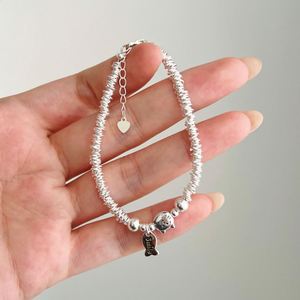 Dylam Lovely Charm Design Fashion Jewelry Rhodium Plated S925 <b>Silver</b> Bead Beaded Cat Fish Pendant Jewellery <b>Bangles</b> <b>Bracelets</b> - Product Image 4