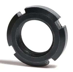 DIN981 dadi di bloccaggio del controdado dell'ossido nero del acciaio al carbonio che bloccano la serratura del dado rotondo Din 981