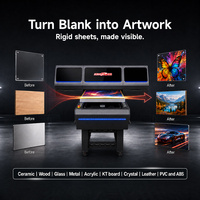 Para Kingjet 6090 Impresora plana UV de alta resolución Tintas de secado rápido Plotter 3D para impresora de cabezal de impresión de huevo de tarjeta de vidrio Ricoh