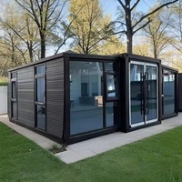 Conteneur habitable extensible standard 30ft 40ft en acier durable pour zone minière, poste de garde à usage unique