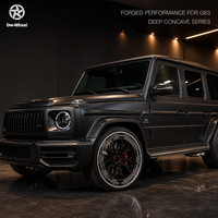 Jantes en alliage forgé DW compatibles avec Mercedes G63 AMG 20 22 24 pouces 5x120, jantes concaves profondes noires, OEM ODM, fabrication directe en usine, approvisionnement en gros