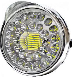 एलईडी स्पॉटलाइट इलेक्ट्रिक वाहन प्रकाश ट्रक ट्राईसाइकिल यूनिवर्सल वाटरप्रूफ ब्लू मोटरसाइकिल हेडलाइट 6000k 13000lm नई स्थिति - Product Image 2