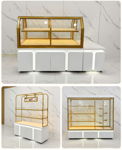 Vitrine circulaire personnalisée pour pain, îlot <span class=keywords><strong>de</strong></span> présentation pour pâtisserie, vitrine en verre pour boulangerie, étagères <span class=keywords><strong>de</strong></span> présentation pour pâtisserie - Product Image 4