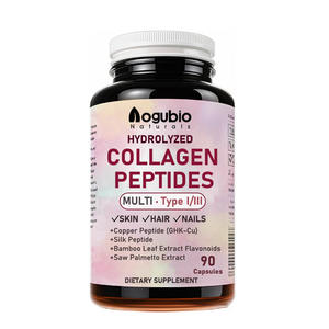 Harga pabrik kapsul kolagen hidrolisasi dengan ekstrak daun bambu peptida sutra dan gergaji kapsul kolagen murni ekstrak Palmetto - Product Image 1