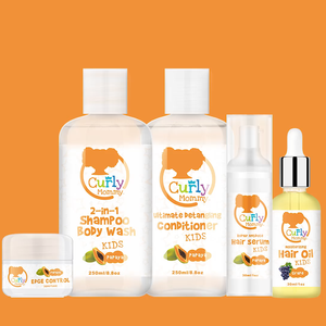 Champú <span class=keywords><strong>y</strong></span> <span class=keywords><strong>Acondicionador</strong></span> Orgánico con Biotina <span class=keywords><strong>para</strong></span> Cabello Rizado de CURLYMOMMY - Product Image 2