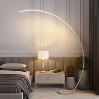 Lampe de sol moderne simple de style nordique, design artistique créatif, salon, chambre à coucher, lampe de chevet, lampe de pêche