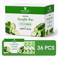 Cire de paraffine parfumée concombre 453g en vrac, hydratante et rafraîchissante, 1lb, pour bain de paraffine en salon de manucure et spa, compatible OEM