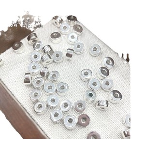 Cuentas irregulares fragmentadas de plata de ley S925 Qunlvsheng, forma triangular, para hacer joyería DIY, cuentas sueltas - Product Image 5