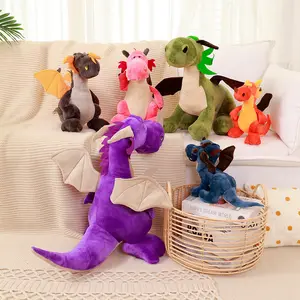 Atacado Personalizado Brinquedo Macio Dragão De Pelúcia Animal Brinquedo De Pelúcia Criativo Dinossauro Voador De Pelúcia para Crianças Presente De Natal