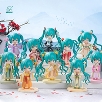 Оригинальный набор фигурок GOLDLOK Hatsunee Miku Qu Yun Shang Flower Series, 9 шт., в стиле чиби, в китайском стиле, для рабочего стола, подарок (слепая коробка)