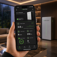 Sistem Penyimpanan Energi 3.6KW 8kWh, Paket Baterai LiFePO4 25.6V 314Ah, 6000+ Siklus, Sel Grade A, CAN untuk Cadangan Tenaga Surya Rumah