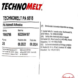 PCBA 저압 성형 헨켈 기술 멜트 PA6818 앰버 핫멜트 접착 재료