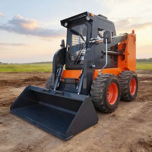 Erdbewegungsmaschine Rad-Hydraulik-Schiebe-Lenkungslader Traglast 1,2T Kleiner Schiebelader EPA Euro 5 Baggerlader - Product Image 2