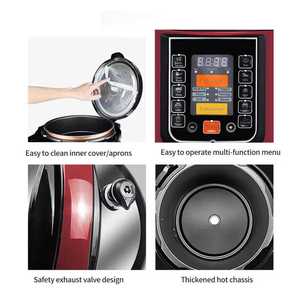 Nồi áp suất điện công suất lớn 6L Nồi cơm điện đa chức năng nấu bằng hơi nước có thể được đặt trước thời gian - Product Image 6