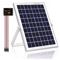 Kit de Panel Solar de 10W 12V al por Mayor con Controlador y Cables Personalizados para Proyectos de Sistemas de Seguridad, Solución OEM para Ingeniería