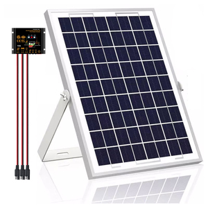Kit <span class=keywords><strong>de</strong></span> Panel Solar <span class=keywords><strong>de</strong></span> 10W 12V al por Mayor con Controlador y Cables Personalizados para Proyectos <span class=keywords><strong>de</strong></span> Sistemas <span class=keywords><strong>de</strong></span> Seguridad, Solución OEM para Ingeniería - Product Image 1