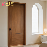 Porte composite moderne en bois massif toutes saisons avec isolation acoustique pour chambre, rangement, buanderie, hôtel, villa - Tailles personnalisables
