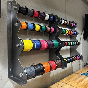 YLQFGUVWK Soporte De Carrete, Dispensador De Cable De Acero Enrollado De 4 Rollos/dispensador De Conductos De Alta Resistencia Y Almacenamiento Para Uso Industrial Y Minorista Eléctrico