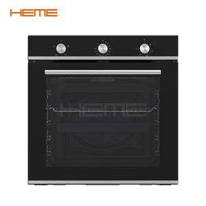 China Gold Supplier 60cm Wall Oven Black Glass 3-Layer Built-in Kitchen Appliance OEM Class a Energy for Household Use - Product Image 1